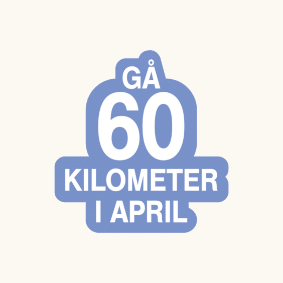 Gå 60 kilometer i april